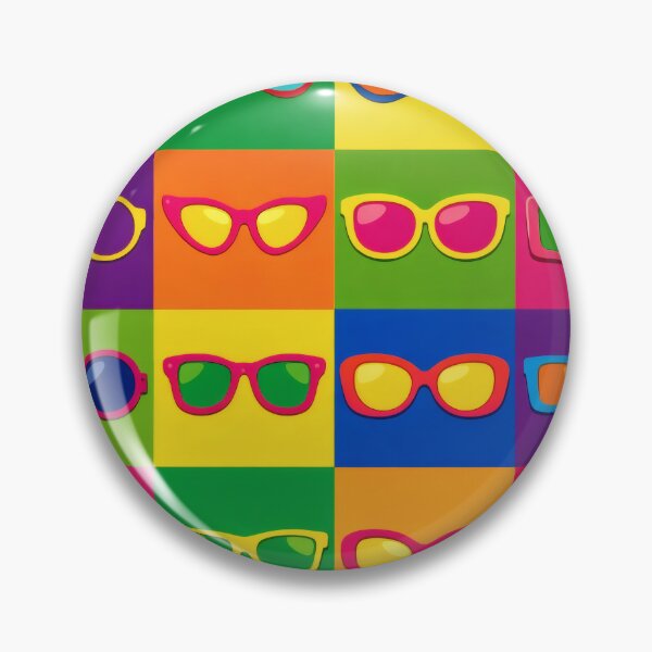 Item preview, Retro Pop Art Sunglasses Colorful Andy Warhol Pattern designed and sold by Ela Design Studio .
