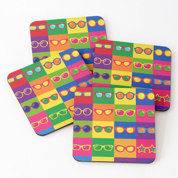 Item preview, Retro Pop Art Sunglasses Colorful Andy Warhol Pattern designed and sold by Ela Art Space .