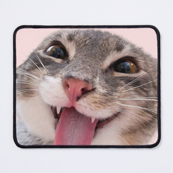 Item preview, Funny Cat Meme Wallpaper with Tongue Out designed and sold by aSLOvelas.
