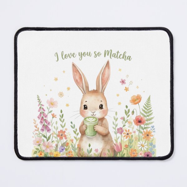 Item preview, I Love You So Matcha Bunny  designed and sold by StrawberryStudio.
