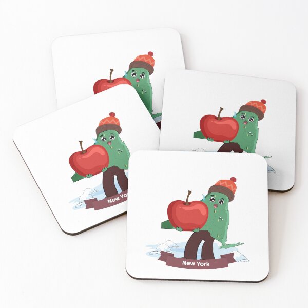 Item preview, Cute New York Map Character - Kawaii Big Apple designed and sold by Travel.Art.