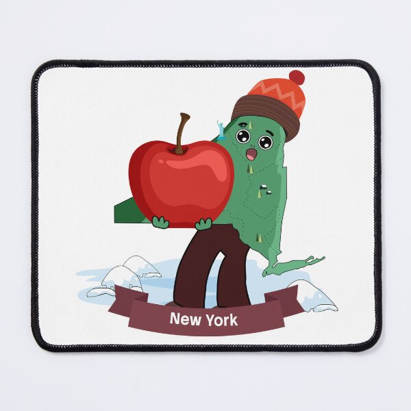 Item preview, Cute New York Map Character - Kawaii Big Apple designed and sold by Travel.Art.