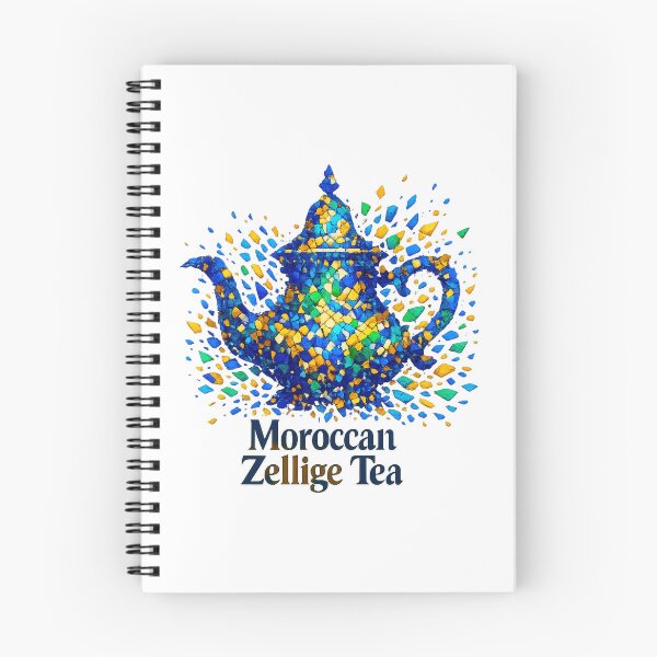 Aperçu de l'œuvre Moroccan Zellige Tea Mosaic – International Tea Day créée et vendue par LuveraxArt.