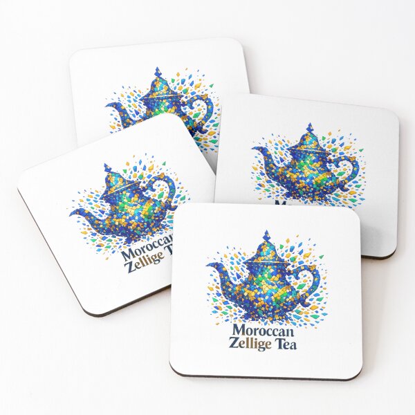Item preview, Moroccan Zellige Tea Mosaic – International Tea Day designed and sold by LuveraxArt.