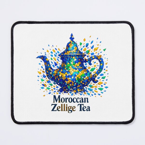 Item preview, Moroccan Zellige Tea Mosaic – International Tea Day designed and sold by LuveraxArt.
