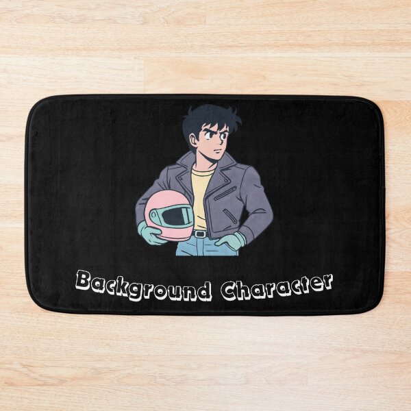 Item preview, Retro Anime Just A Background Character Sarcastic Streetwear designed and sold by Ctrl+Z Enthusiast.