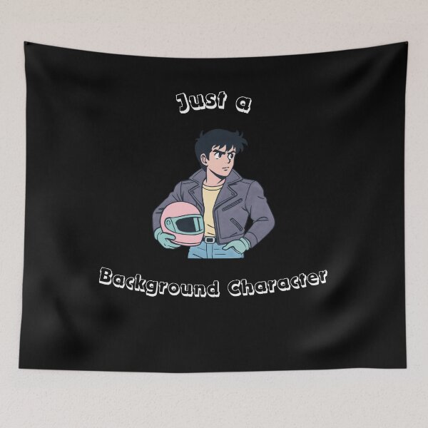 Item preview, Retro Anime Just A Background Character Sarcastic Streetwear designed and sold by Ctrl+Z Enthusiast.