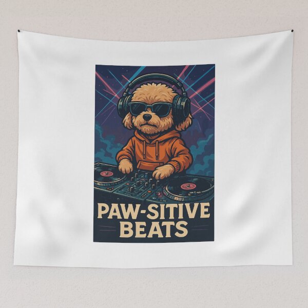 Item preview, DJ Maltipoo – Paw-sitive Beats in the nightclub designed and sold by Pineapple-Tree.