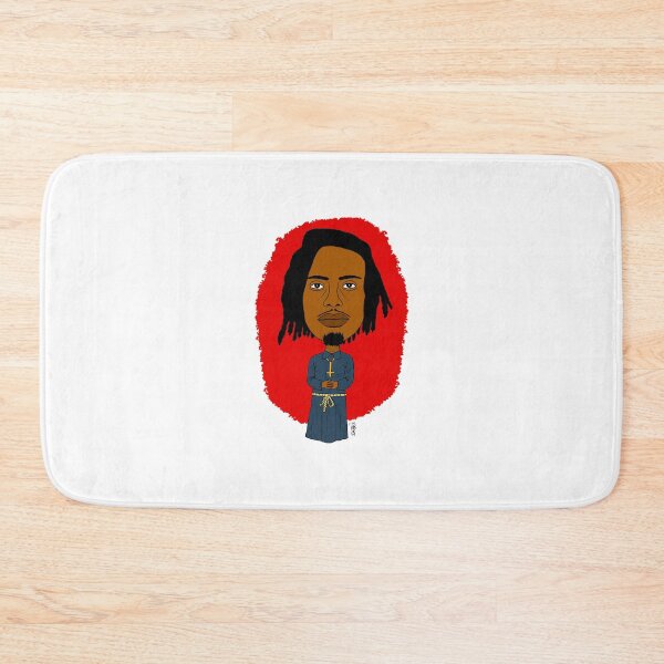 Item preview, A hand-drawn portrait of Playboi Carti in priest's robes. Fan art. designed and sold by Eric Sintès.