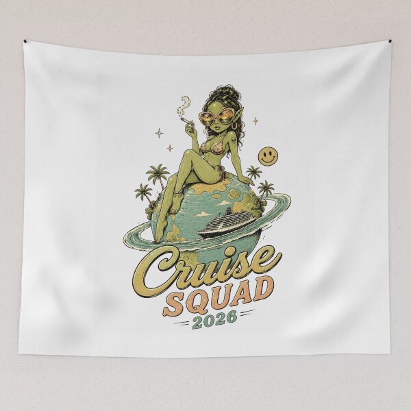 Item preview, Cruise Squad 2026 Retro Alien Planet Vacation designed and sold by Region.