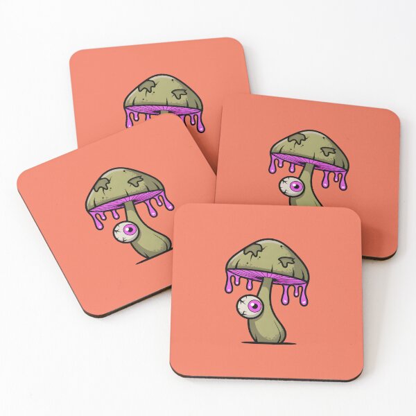 Item preview, Toxic Mushroom Spore – Minimalist Cartoon Monster Art designed and sold by Montodesign.