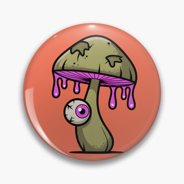 Item preview, Toxic Mushroom Spore – Minimalist Cartoon Monster Art designed and sold by Montodesign.