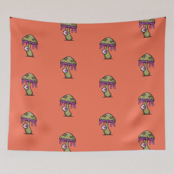 Item preview, Toxic Mushroom Spore – Minimalist Cartoon Monster Art designed and sold by Montodesign.