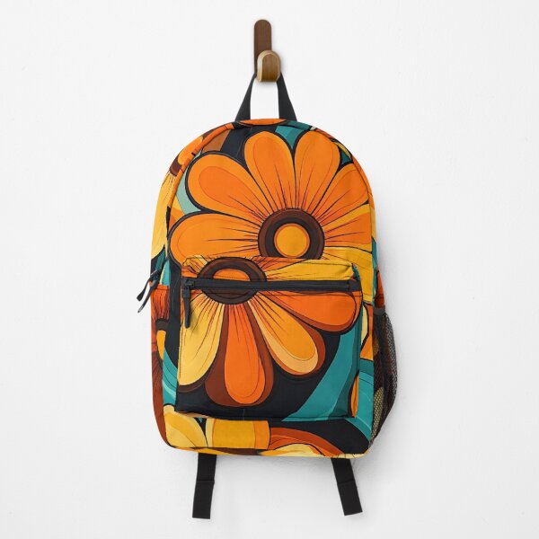 Item preview, Retro 70s Flower Waves designed and sold by Sasas Design.