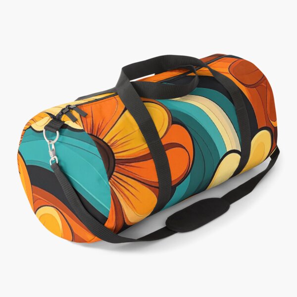 Item preview, Retro 70s Flower Waves designed and sold by Sasas Design.