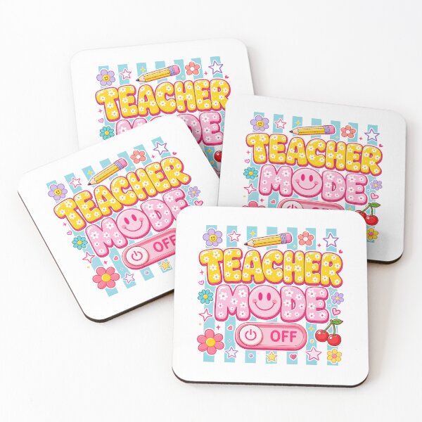 Item preview, Teacher Mode Off – Cute Teacher Summer Break Floral Pencil Design designed and sold by DoodloraStudio.