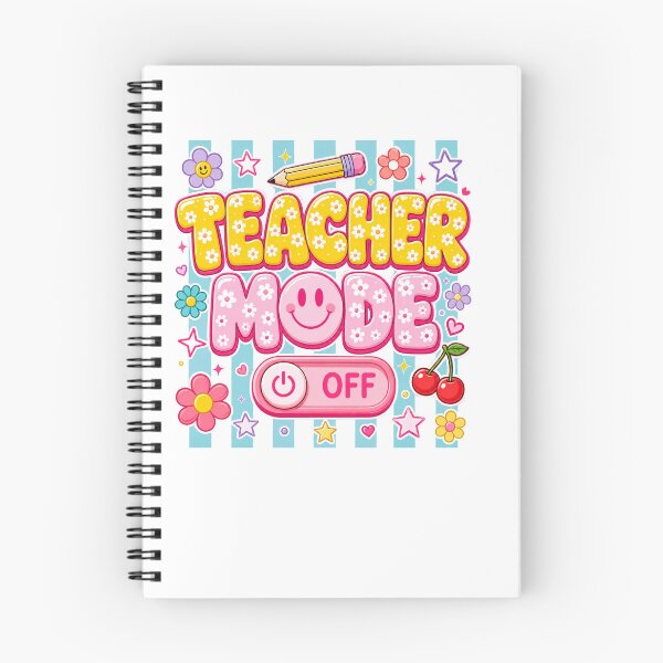 Item preview, Teacher Mode Off – Cute Teacher Summer Break Floral Pencil Design designed and sold by DoodloraStudio.