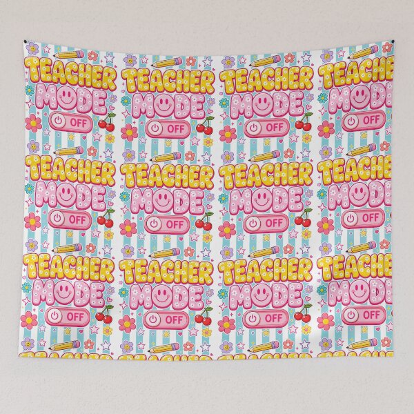 Item preview, Teacher Mode Off – Cute Teacher Summer Break Floral Pencil Design designed and sold by DoodloraStudio.