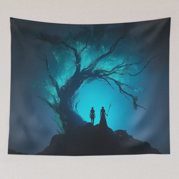 Item preview, Fantasy - Two sisters and the light of blue depths designed and sold by MetusArt.