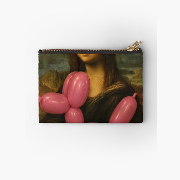 Item preview, Mona Lisa Holding a Giant Pink Balloon Dog – Funny Renaissance Art Mashup designed and sold by Image Creative.