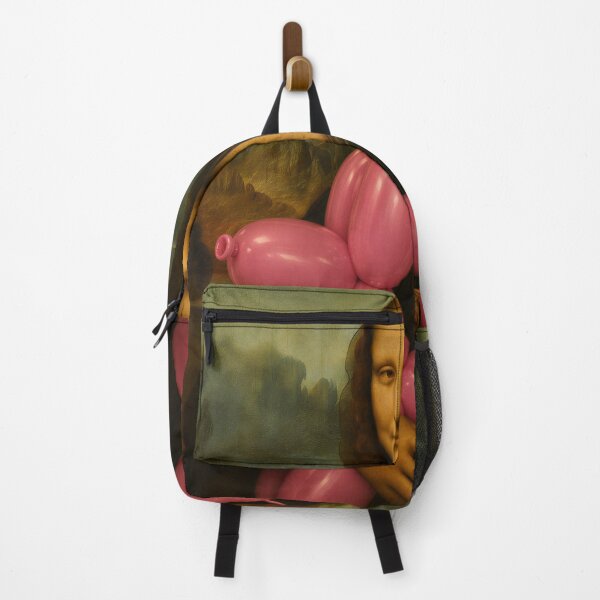 Item preview, Mona Lisa Holding a Giant Pink Balloon Dog – Funny Renaissance Art Mashup designed and sold by Image Creative.