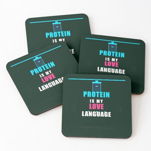 Item preview, Protein Is My Love Language Funny Fitness Humor Gift designed and sold by Mega-Shopping.