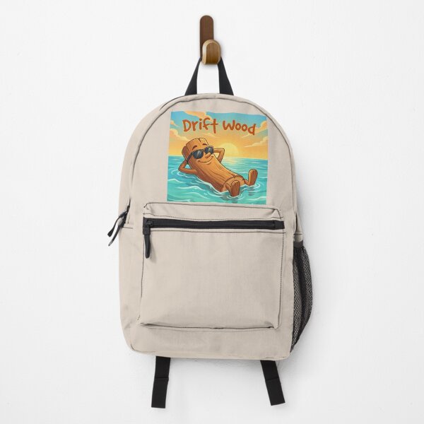 Aperçu de l'œuvre Driftwood Cool Summer Vibes – Illustration Relaxante de Plage au Coucher de Soleil 3 créée et vendue par WordPlayStudio.