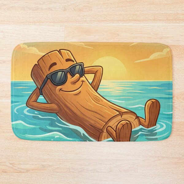 Item preview, Cool Driftwood Summer Vibes – Relaxing Beach Sunset Illustration 3 designed and sold by WordPlayStudio.