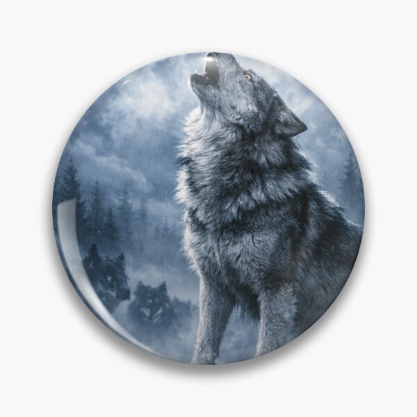 Artikelvorschau, Heulender Wolf im Mondlicht entworfen und verkauft von PicParadiz.