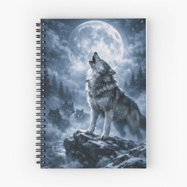 Artikelvorschau, Heulender Wolf im Mondlicht entworfen und verkauft von PicParadiz.