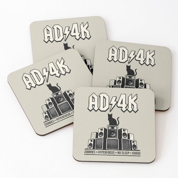 Item preview, Funny ADHD Cat Zoomies Heavy Metal Parody designed and sold by GrafTeesLab.
