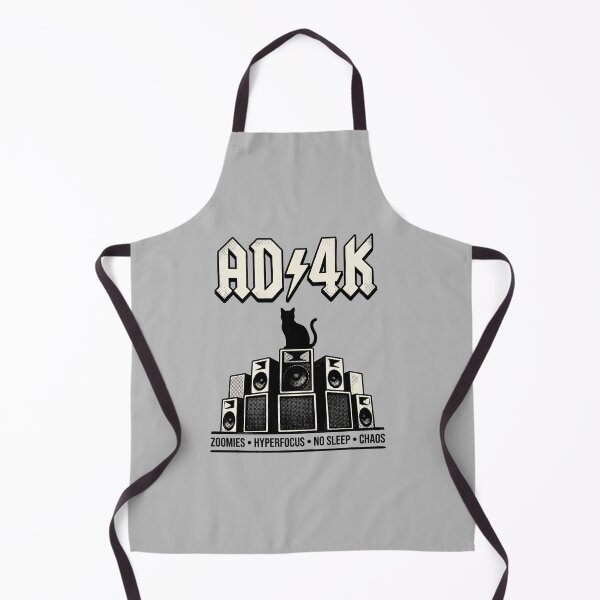 Item preview, Funny ADHD Cat Zoomies Heavy Metal Parody designed and sold by GrafTeesLab.