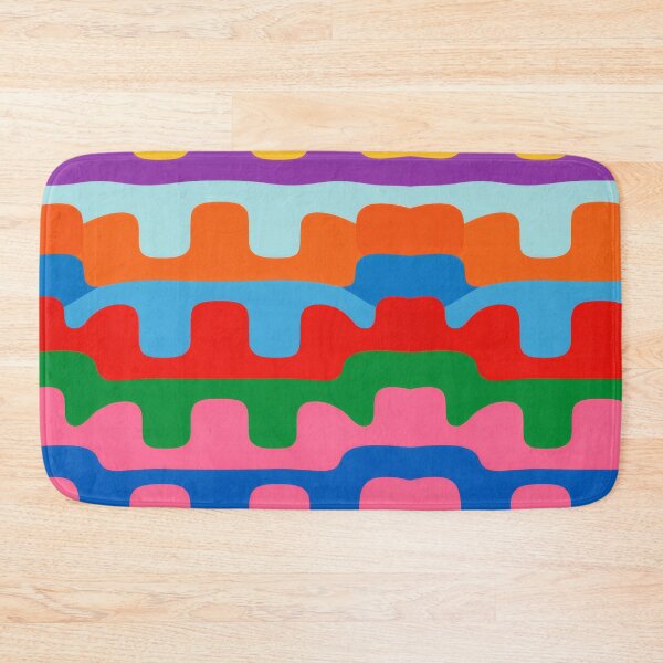 Item preview, Retro Bauhaus Geometric Interlocking Waves Pattern designed and sold by Ela Design Studio .