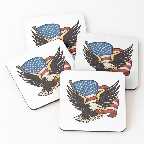 Item preview, Patriotic Eagle with American Flag designed and sold by Anne97s.