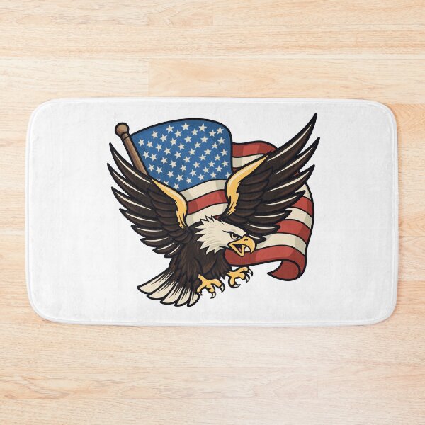 Item preview, Patriotic Eagle with American Flag designed and sold by Anne97s.