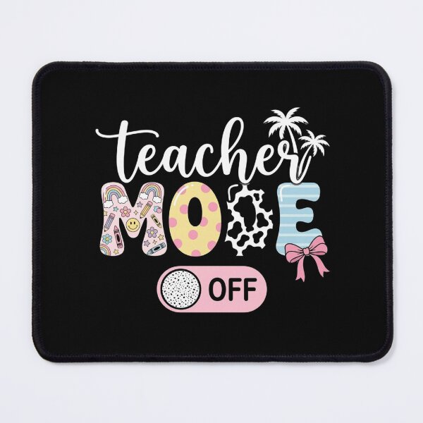 Item preview, Teacher Mode Off – Cute Teacher Summer Break Floral Pencil Design designed and sold by DoodloraStudio.