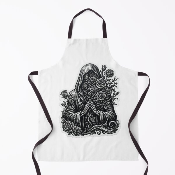 Item preview, Gothic Grim Reaper with Roses Tattoo Art designed and sold by JeevanStickers.