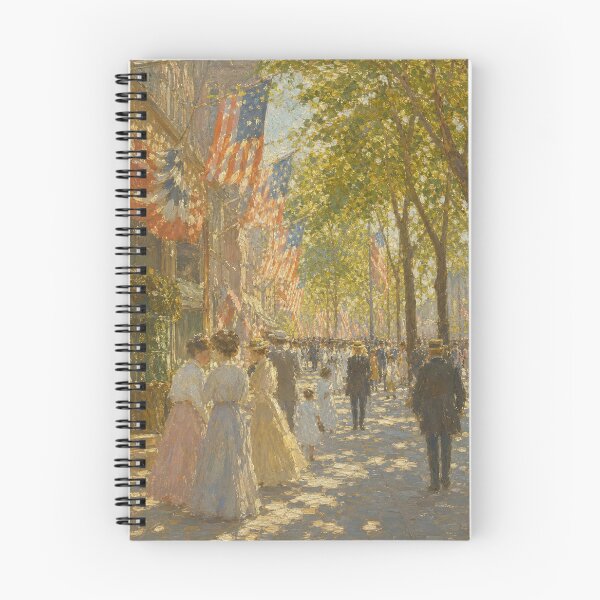 Item preview, American Impressionist oil painting - July 4th  designed and sold by BrickByDream.