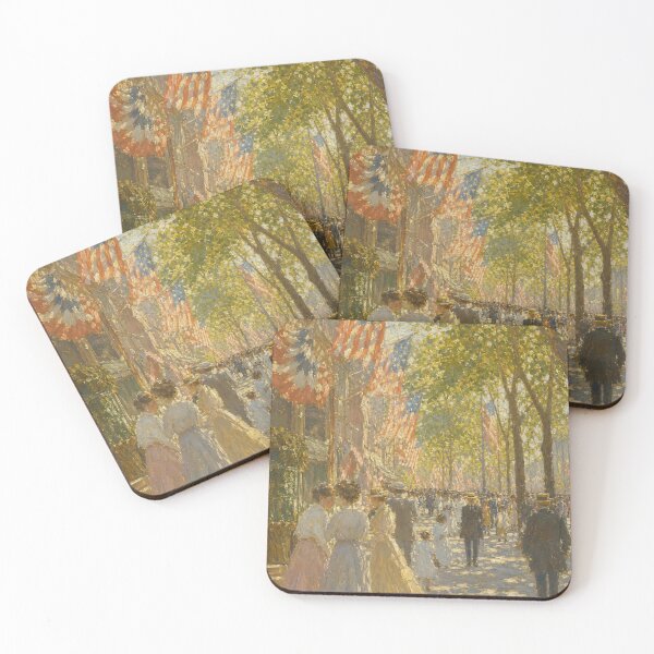 Item preview, American Impressionist oil painting - July 4th  designed and sold by BrickByDream.