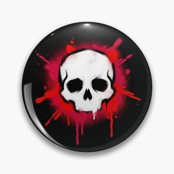 Artikelvorschau, Urban Graffiti Totenkopf Straßenkunst Rote Spritzer entworfen und verkauft von Skulls & Calaveras.