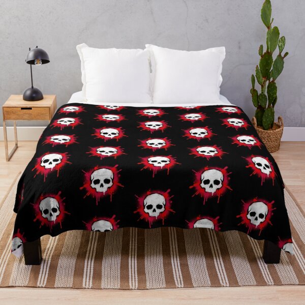 Item preview, Urban Graffiti Skull Street Art Red Splatter designed and sold by Skulls & Calaveras.