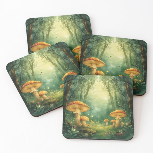 Item preview, Enchanted Mushroom Forest | Fairycore Fantasy Art designed and sold by Noxivora.