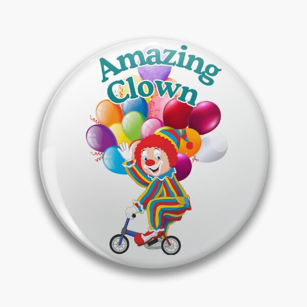 Item preview, Amazing Funny Circus Clown with bike & Balloons designed and sold by TB-73.