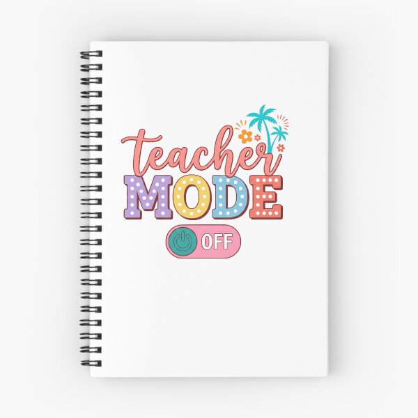 Item preview, Teacher Mode Off – Cute Teacher Summer Break Floral Pencil Design designed and sold by DoodloraStudio.
