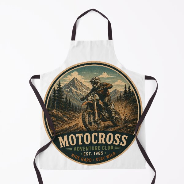 Item preview, MOTOCROSS Retro Badge – Vintage Adventure Graphic designed and sold by Mac Sketches.
