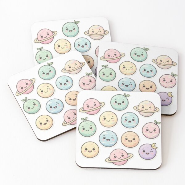 Item preview, Cute Planet Vibes Solar System Sticker designed and sold by ckartes100.