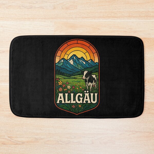 Item preview, Allgau Bavaria Germany Stained Glass Travel designed and sold by TomFrontierArt.