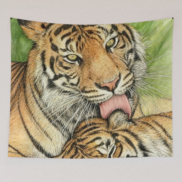Item preview, Tiger mum and cub designed and sold by sid1802.