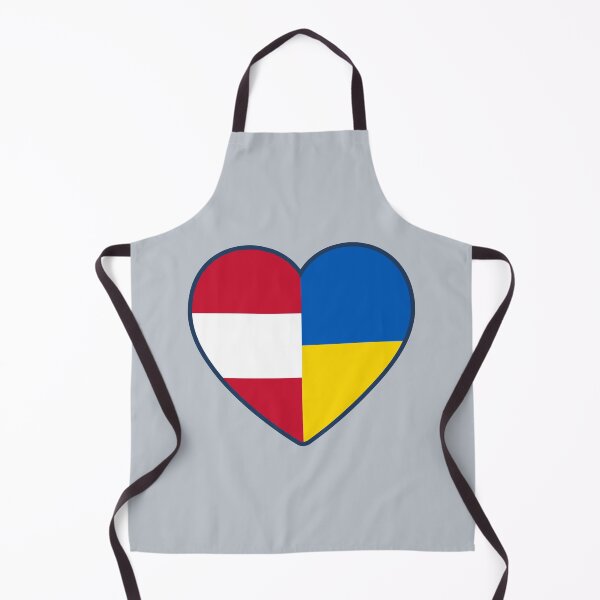 Item preview, Austria Ukraine | 2 Nations 1 Heart designed and sold by sublimesun.