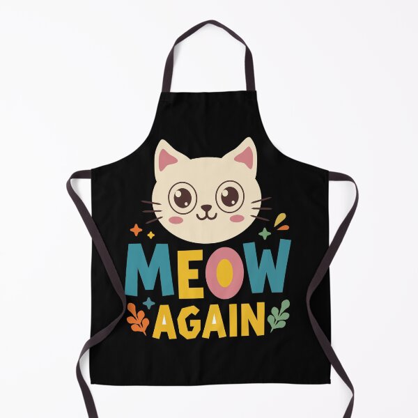 Item preview, Cute Kawaii Cat Meow Again – Pastel Kitten Typography Sticker designed and sold by MADBULL7.